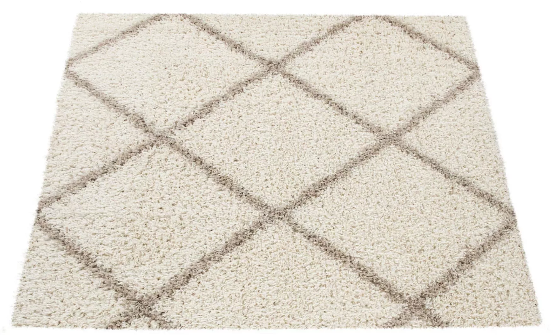 Paco Home Hochflor-Teppich »Kalmar 441«, rechteckig, 40 mm Höhe, Scandi Des günstig online kaufen