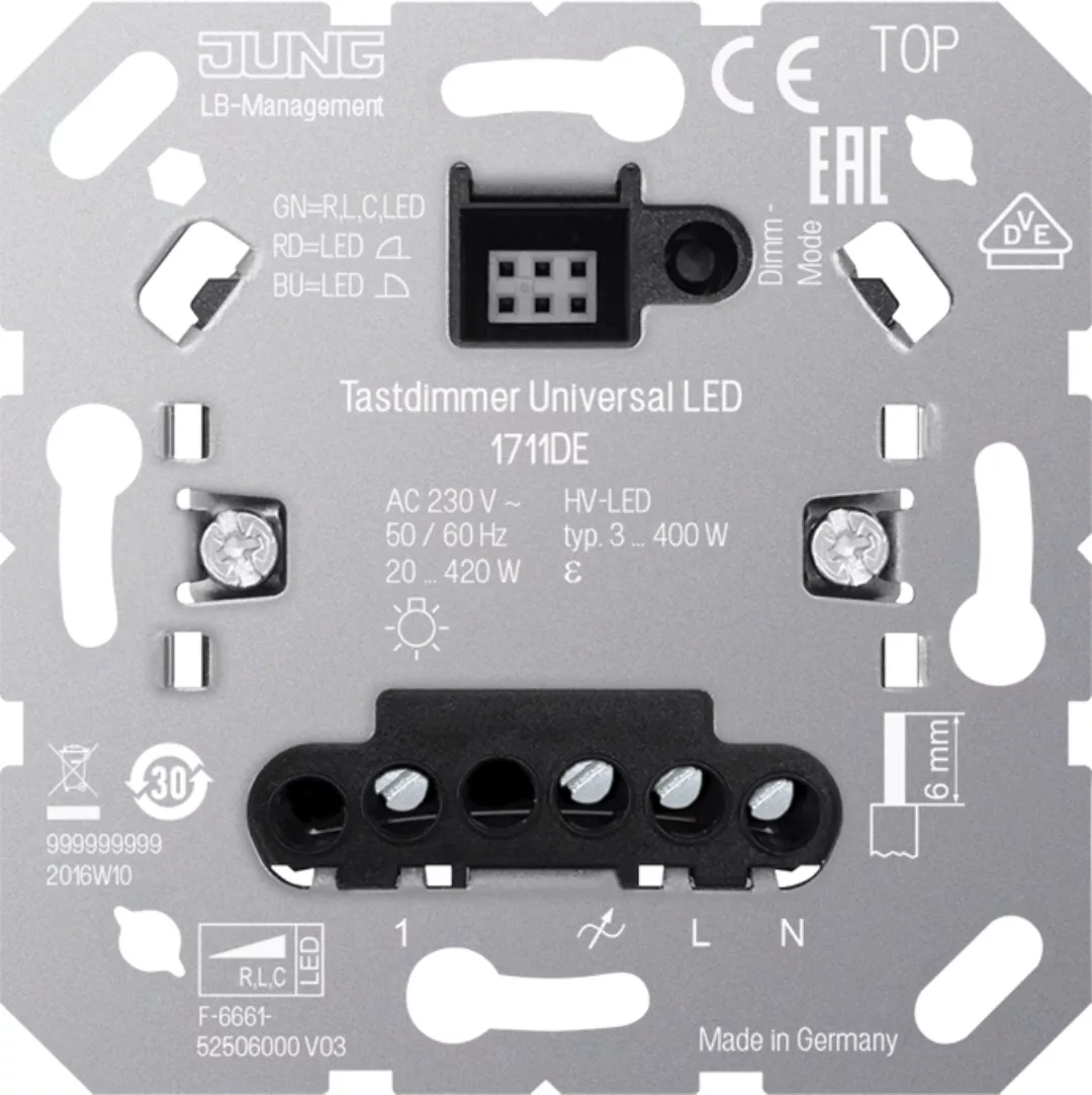 Jung LED-Tastdimmer Universal 1711 DE - 1711DE günstig online kaufen