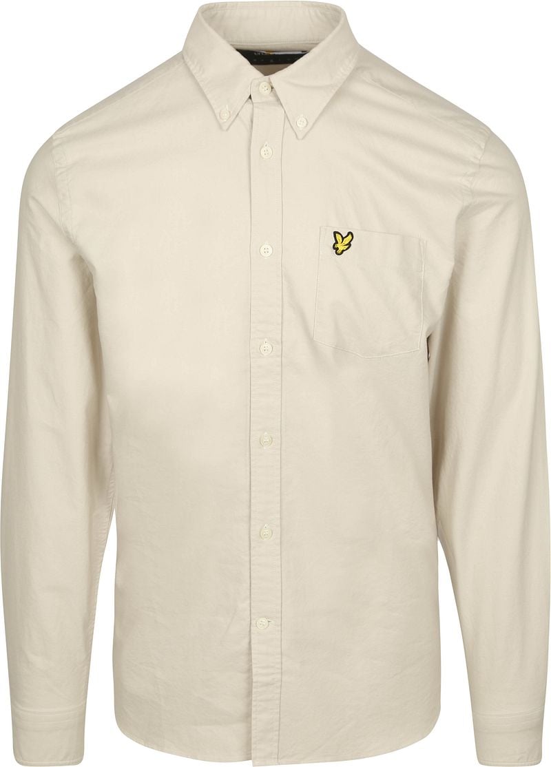 Lyle & Scott Shirt Plain Oxford Ecru - Größe XL günstig online kaufen