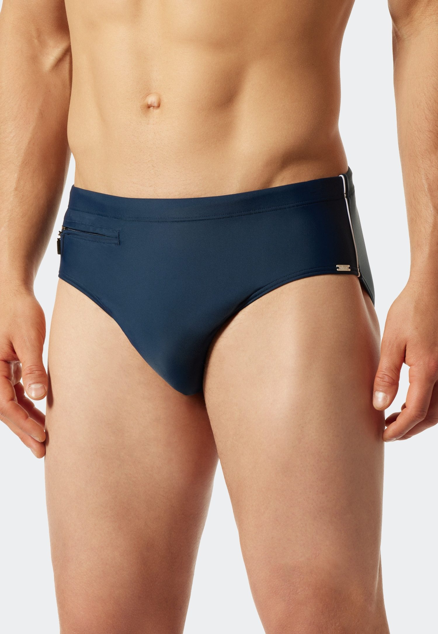 Schiesser Badeslip ""Nautical Casual"", mit extra flacher Reißverschlusstas günstig online kaufen