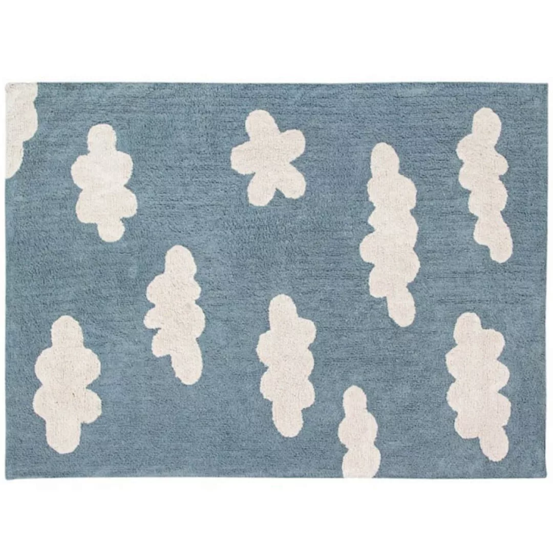 Lorena Canals Waschbarer Teppich Clouds Vintage Blue günstig online kaufen