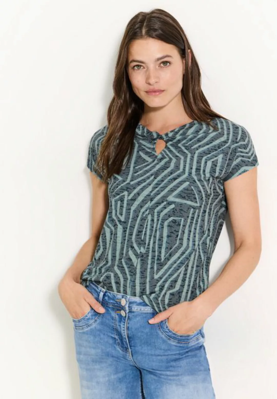 Cecil Print-Shirt mit All-Over Print günstig online kaufen