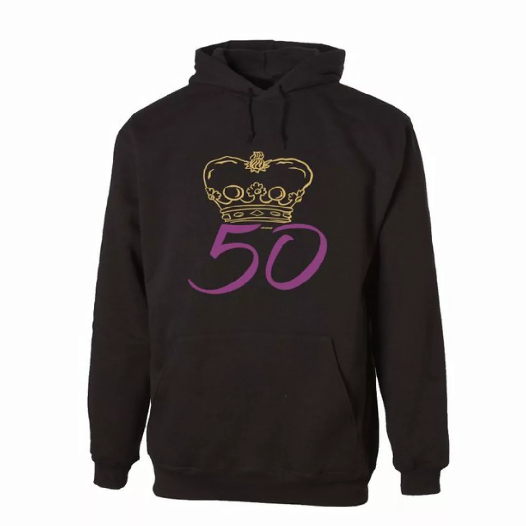 G-graphics Hoodie 50 mit Krone zum 50ten Geburtstag, Unisex, mit Frontprint günstig online kaufen