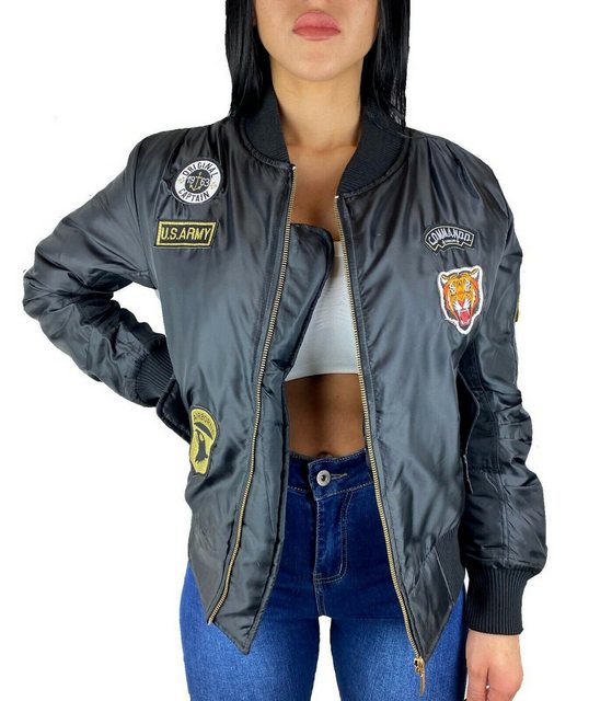 Worldclassca Bomberjacke Worldclassca Damen Bomber Jacke mit Army Militär C günstig online kaufen