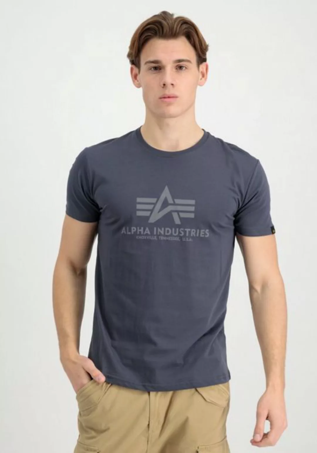 Alpha Industries T-Shirt Alpha Industries Men - T-Shirts Basic T-Shirt Refl günstig online kaufen