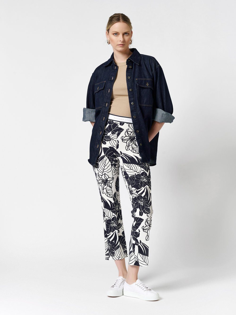 ROSNER Schlupfhose Alisa_296 mit Flowerprint günstig online kaufen