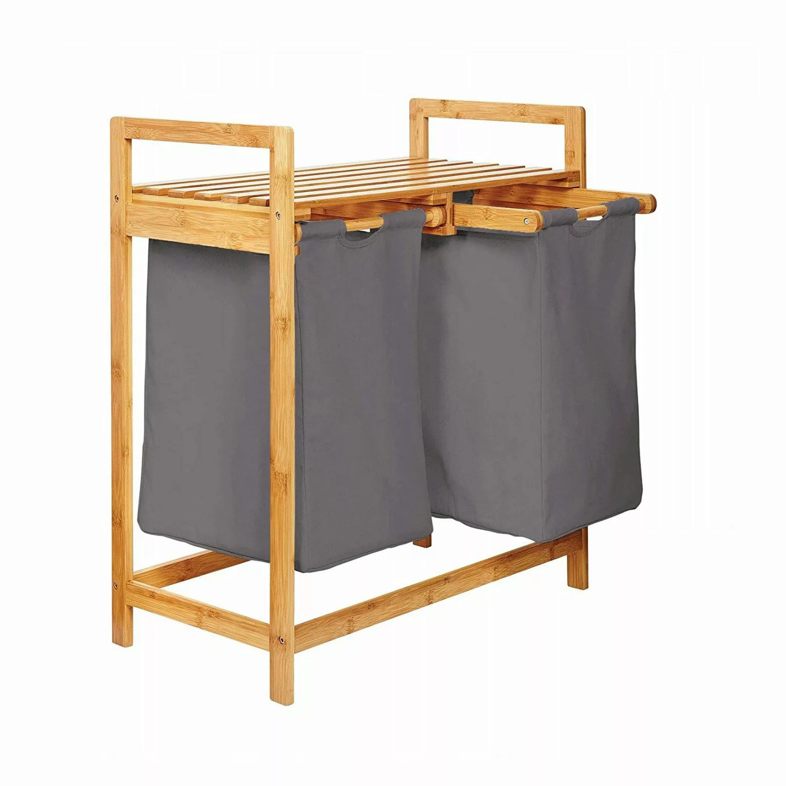 AD.CON Wäschekorb Bambus Wäschekorb Badezimmer Regal günstig online kaufen