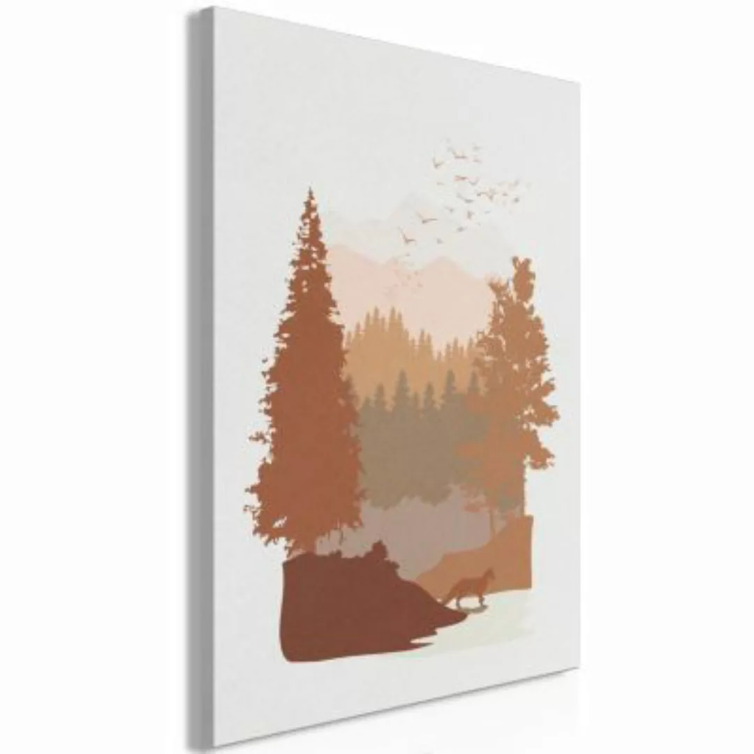 artgeist Wandbild Autumn in the Mountains (1 Part) Vertical grau/braun Gr. günstig online kaufen