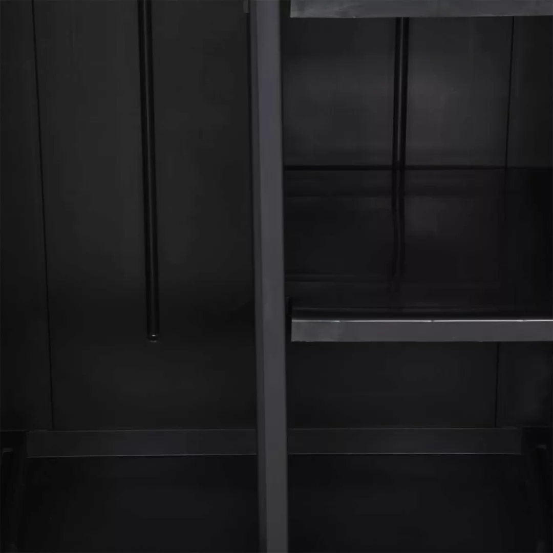 vidaXL Kleiderschrank Gartenschrank Schwarz 65x45x172 cm Kunststoff günstig online kaufen