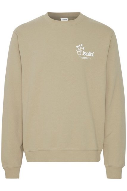 !Solid Sweatshirt SDImran lässiger Rundhalspullover mit Backprint günstig online kaufen