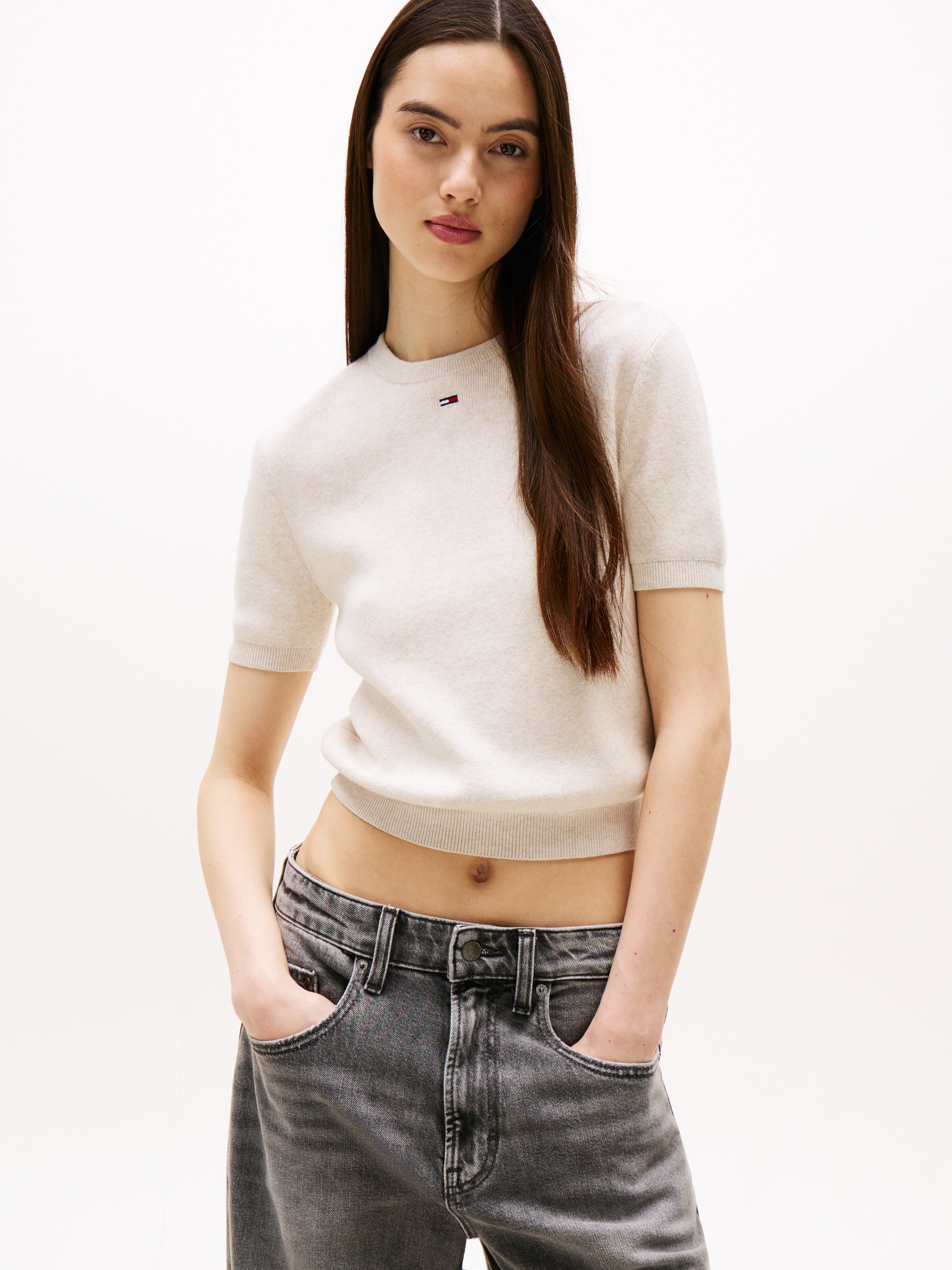 Tommy Jeans Kurzarmpullover "TJW ESSENTIAL SS SWEATER" günstig online kaufen