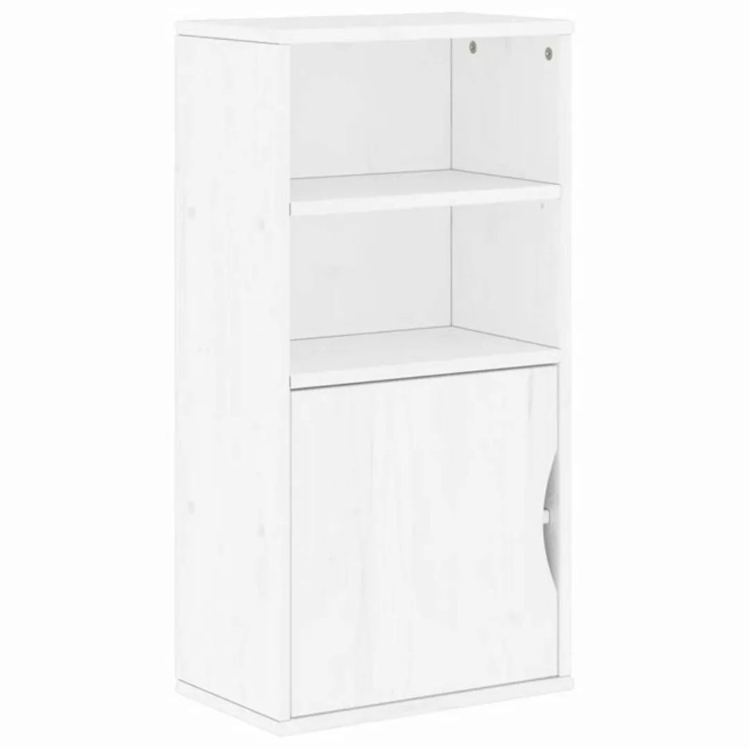 vidaXL Beistellschrank Beistellschrank ODDA Weiß 40x24x79 cm Massivholz Kie günstig online kaufen