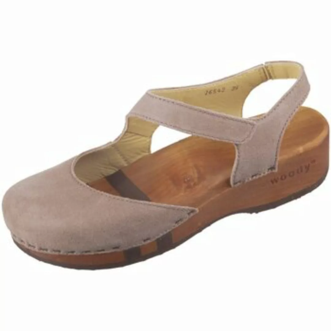 Woody  Damenschuhe Slipper Nicole 16542 sand sand Fettleder 16542 sand günstig online kaufen