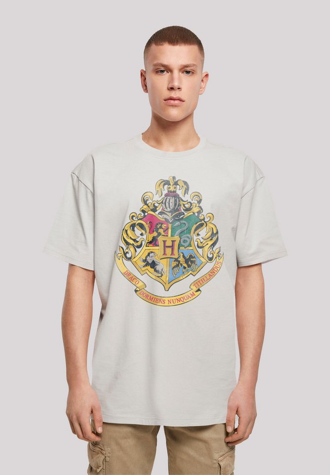 F4NT4STIC T-Shirt Harry Potter Distressed Hogwarts Crest Print günstig online kaufen