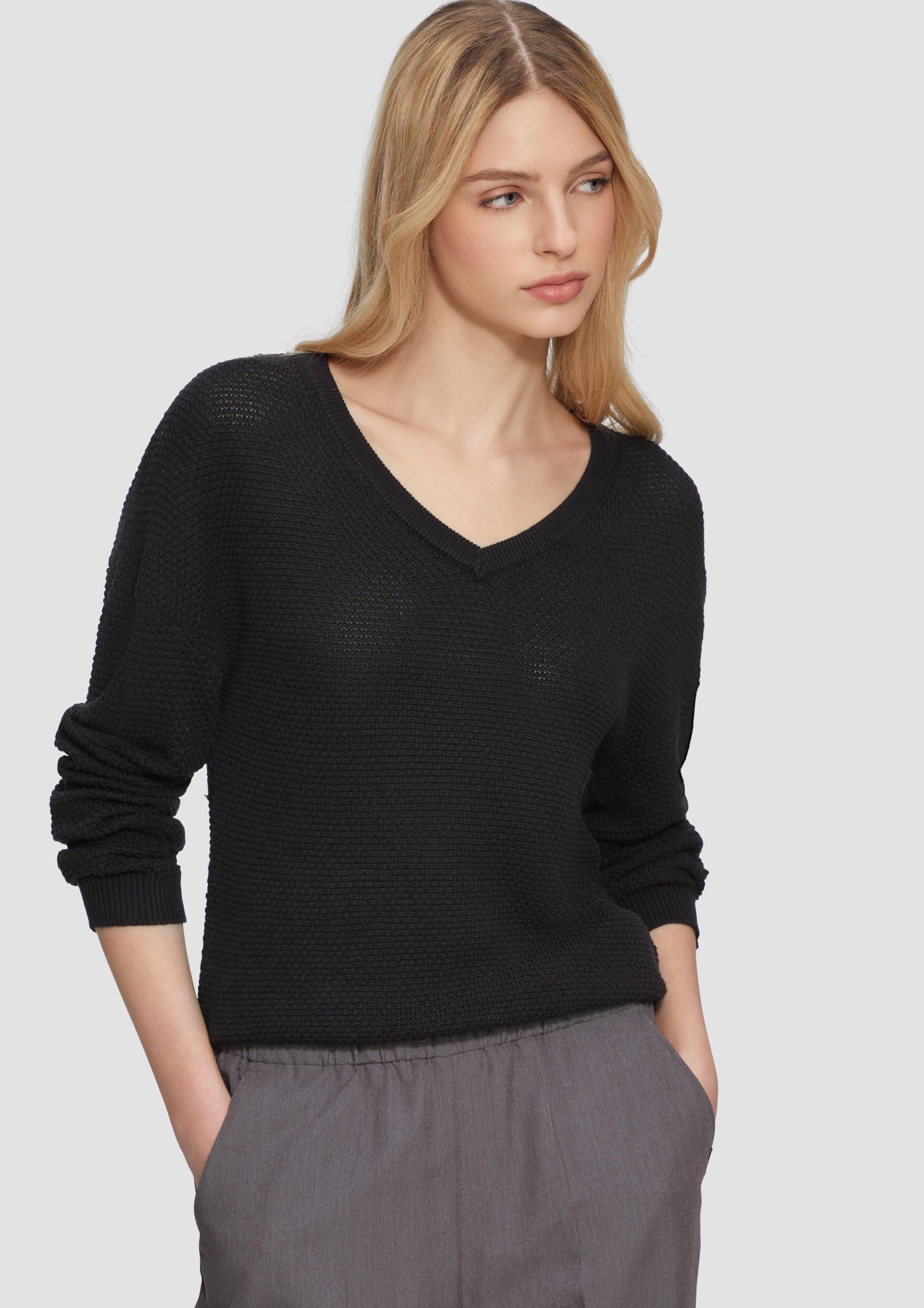 QS Strickpullover Pullover mit Strukturmuster und günstig online kaufen