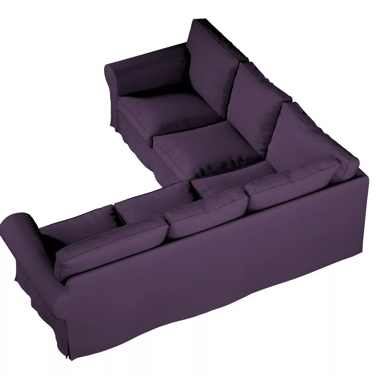 Bezug für Ektorp Ecksofa, violett, Sofahusse für Ektorp Ecksofa, Etna (161- günstig online kaufen