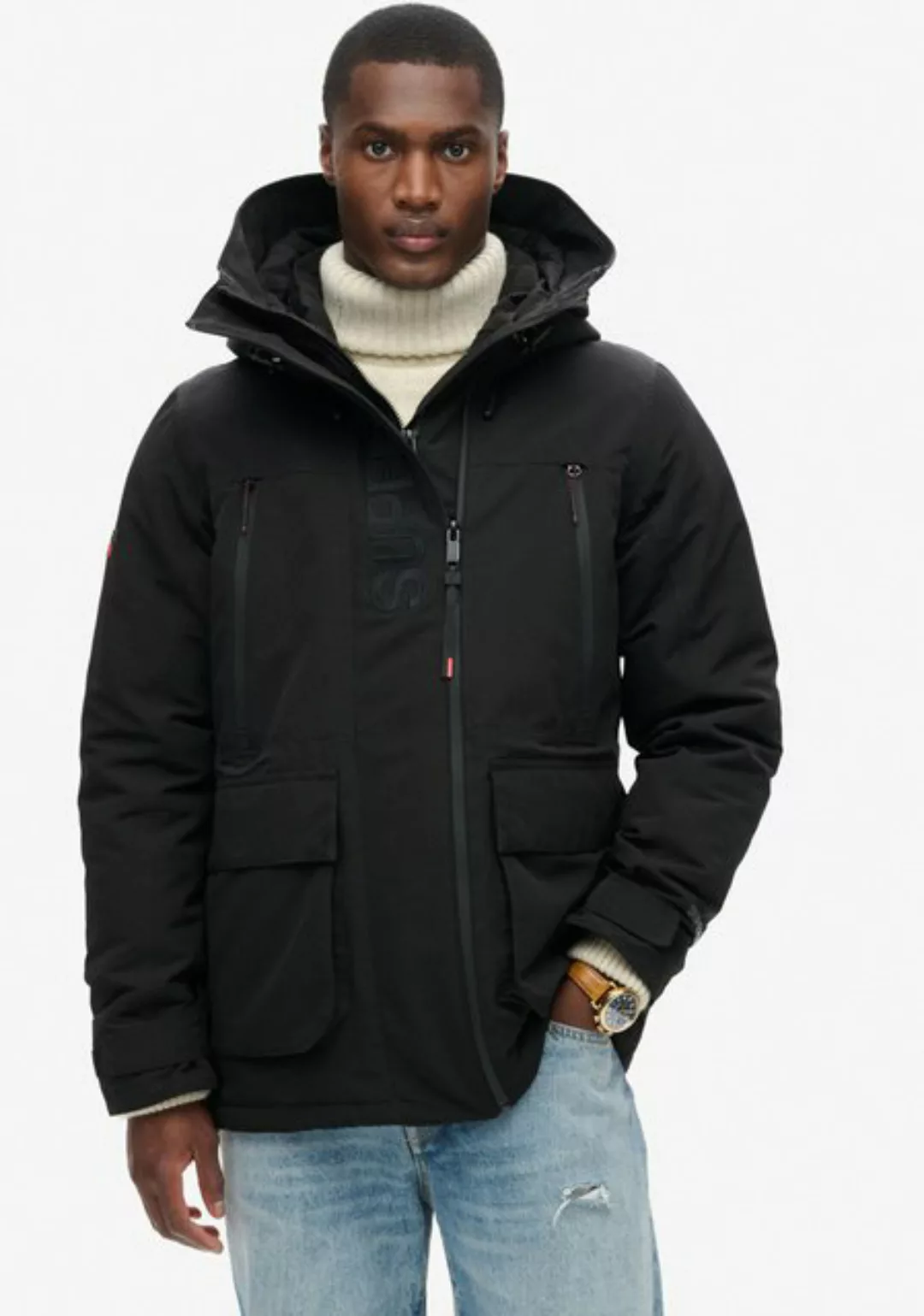 Superdry Outdoorjacke "HOOD ULTIMATE EMB WINDBREAKER", mit Kapuze günstig online kaufen