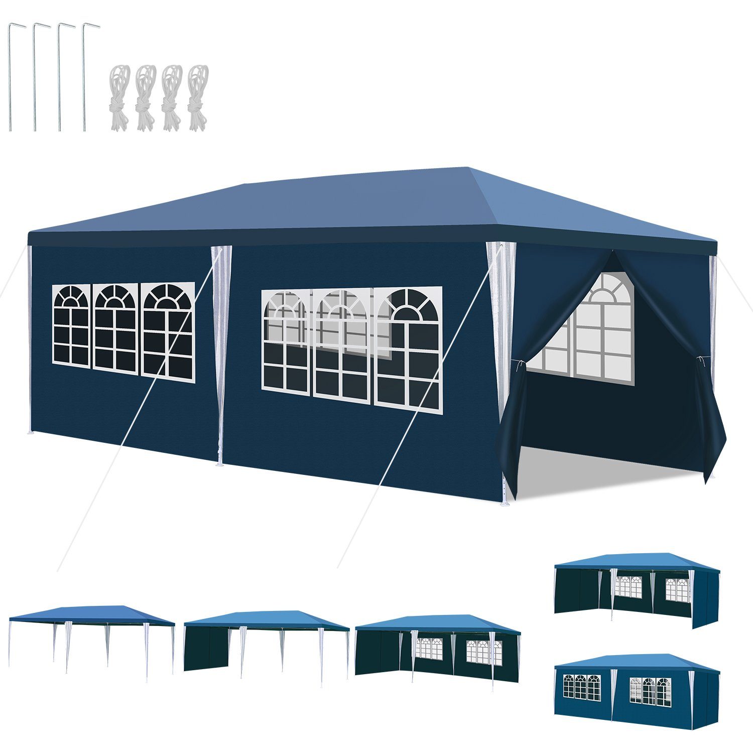 Clanmacy Pavillon Pavillon Markt Wasserfest Grillen günstig online kaufen