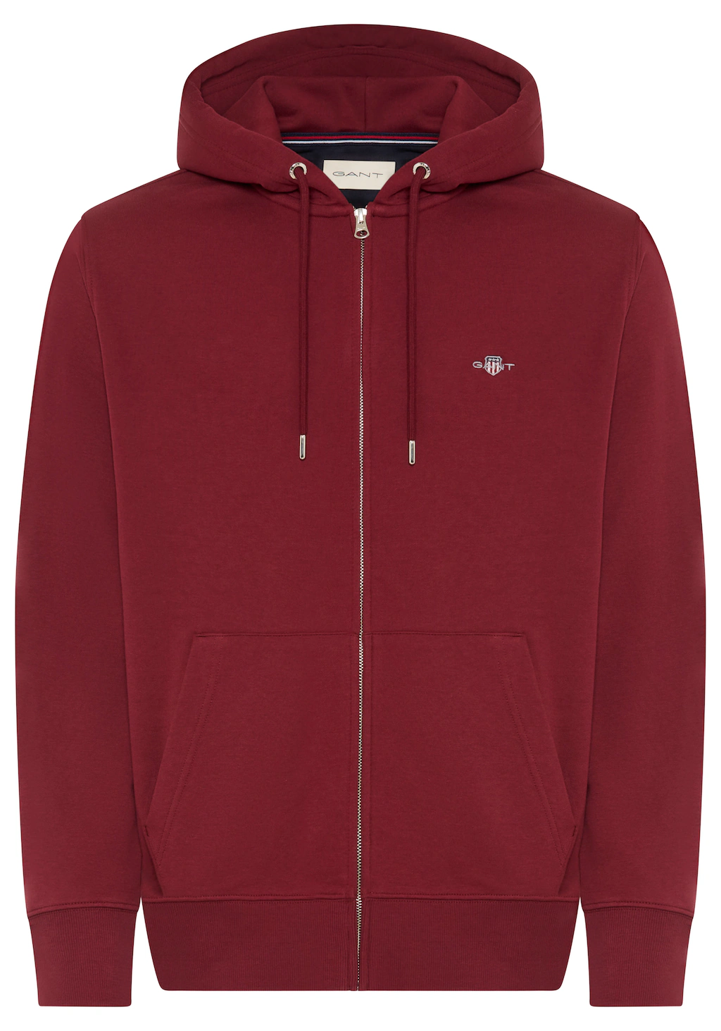Gant Kapuzensweatjacke "REG SHIELD FULL ZIP HOODIE", mit Logostickerei auf günstig online kaufen