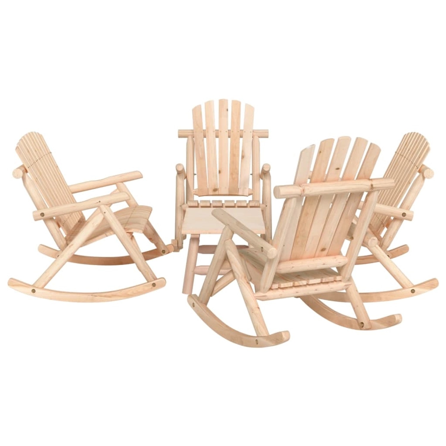 vidaXL 5-Tlg Garten-Lounge-Set Massivholz Fichte 3185529 günstig online kaufen