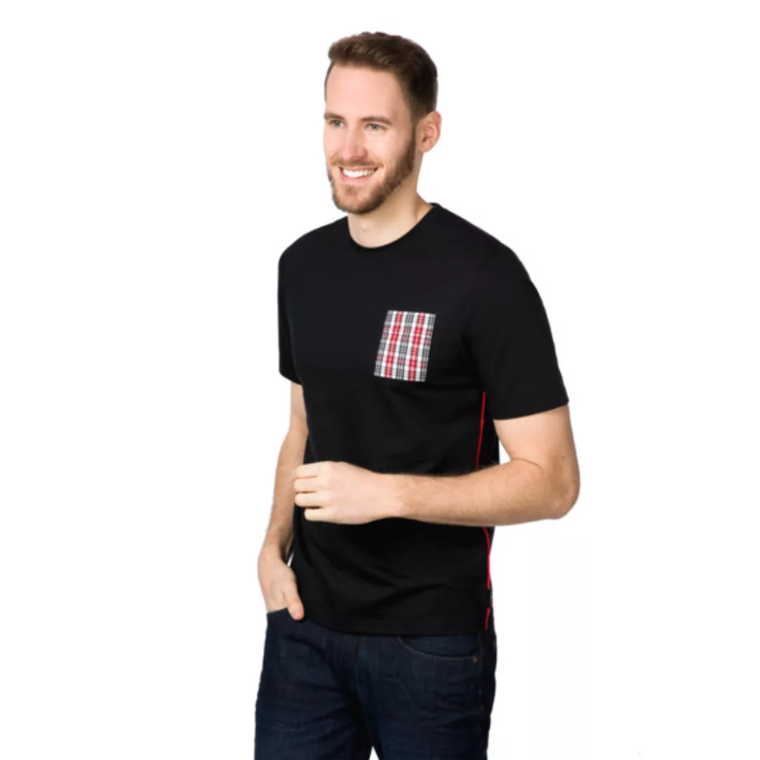 T-shirt Rundhals Mit Tasche günstig online kaufen