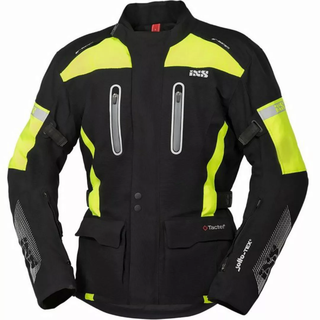 IXS Motorradjacke iXS Pacora-ST Textiljacke Herren schwarz / fluo-gelb M günstig online kaufen