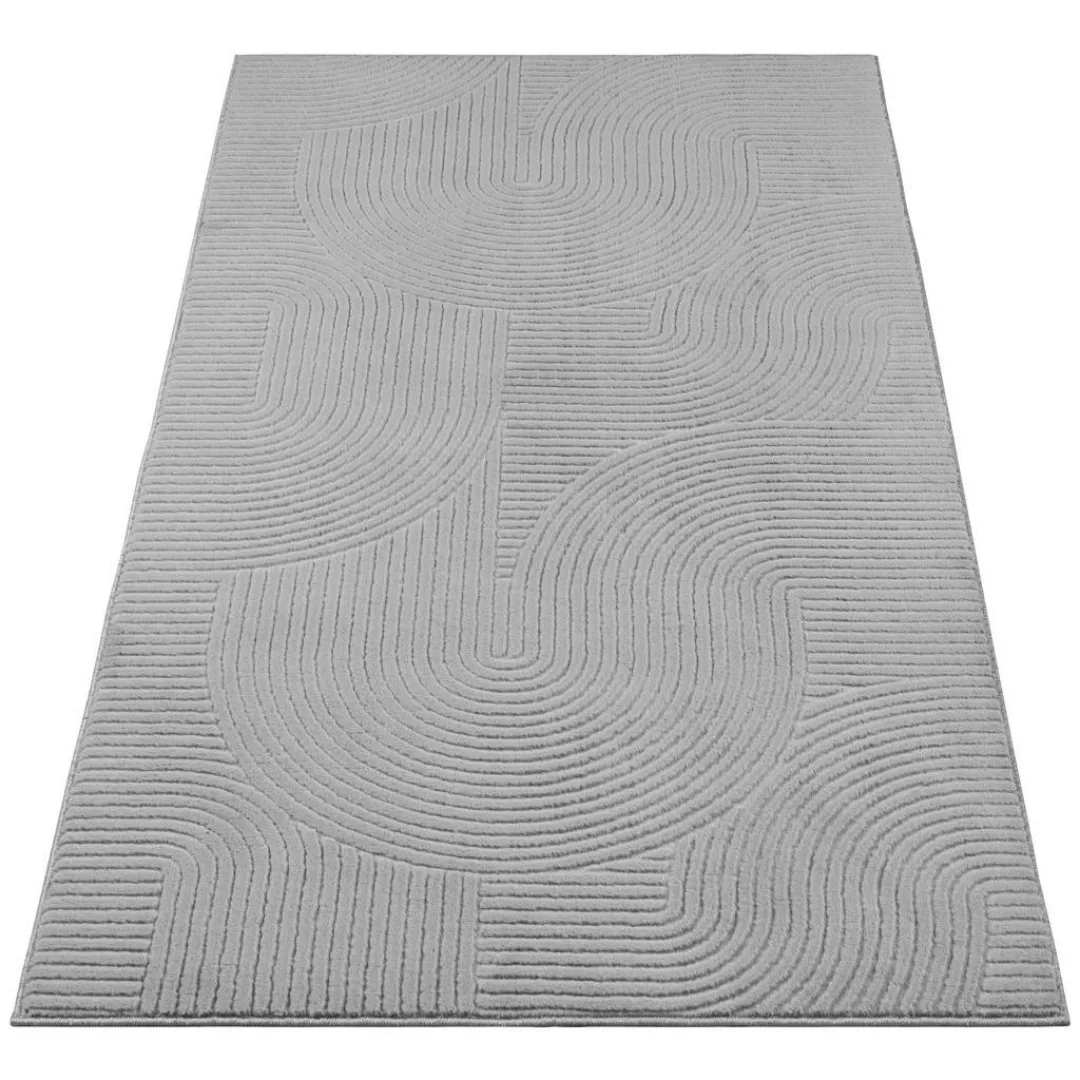 Dinarsu Teppich Stilo grau B/L: ca. 120x160 cm günstig online kaufen