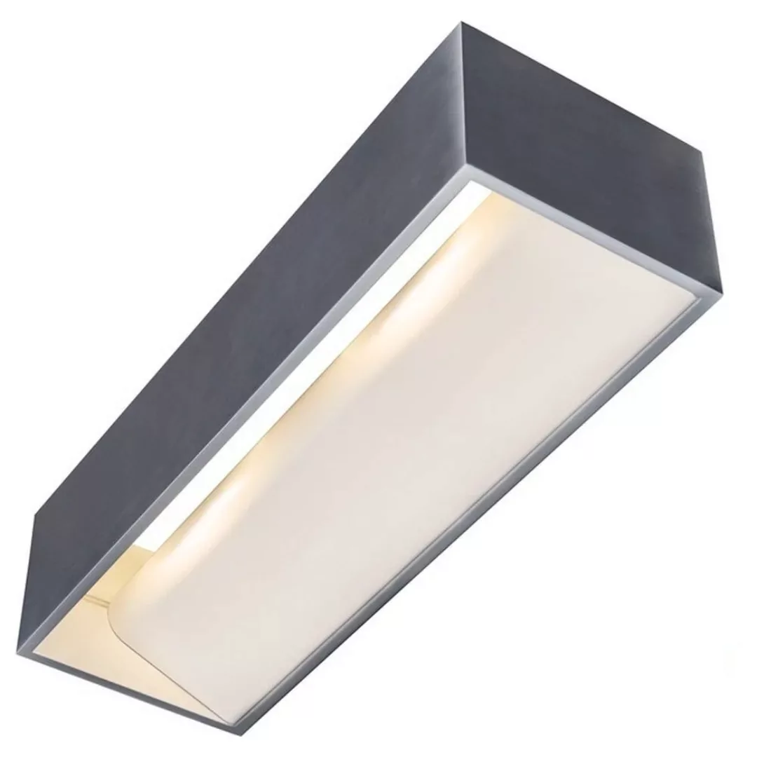 LED Wandleuchte LOGS In L 19W 1100lm dimmbar in Silber und Weiß günstig online kaufen