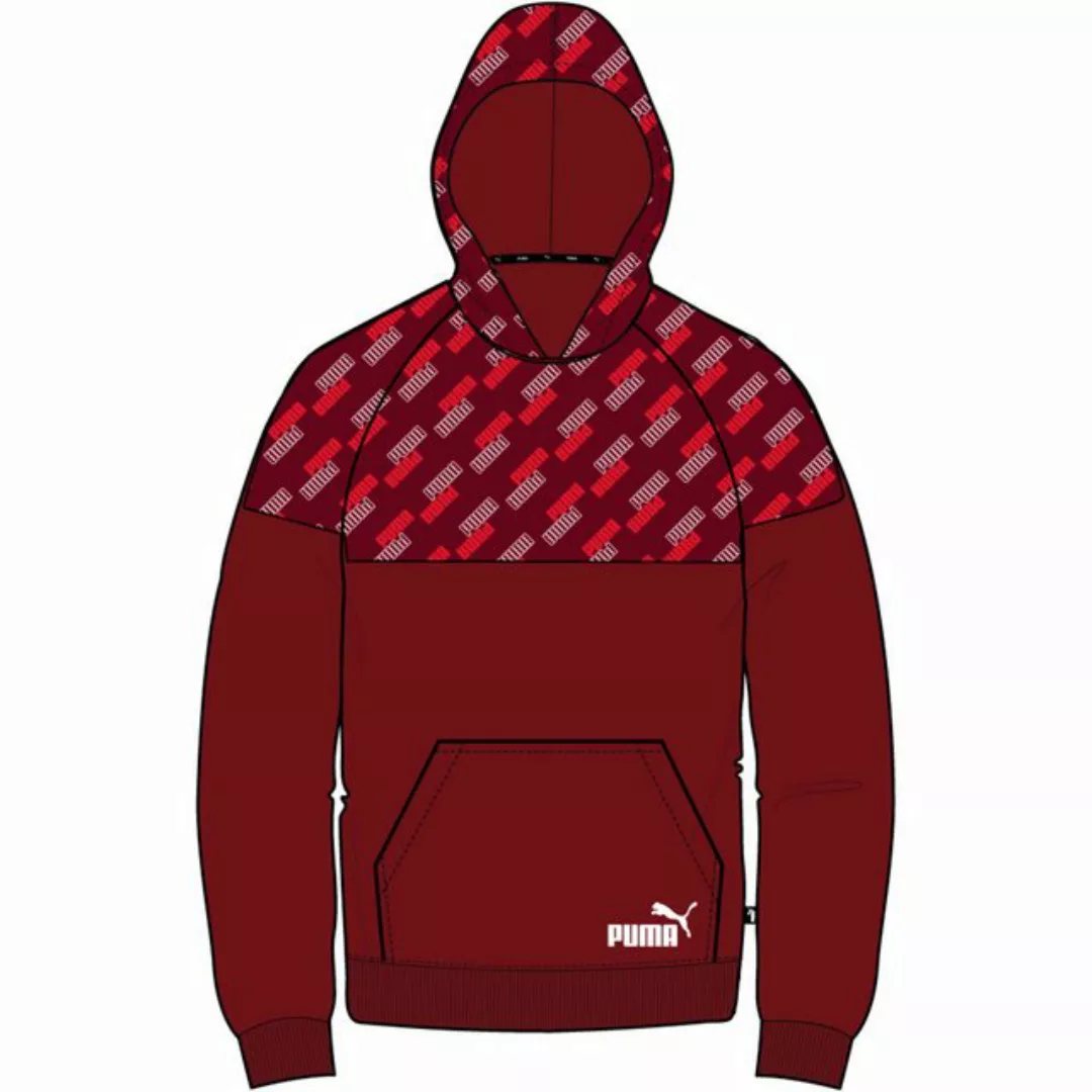 PUMA Sweatshirt PUMA POWER AOP Hoodie FL B INTENSE RED günstig online kaufen