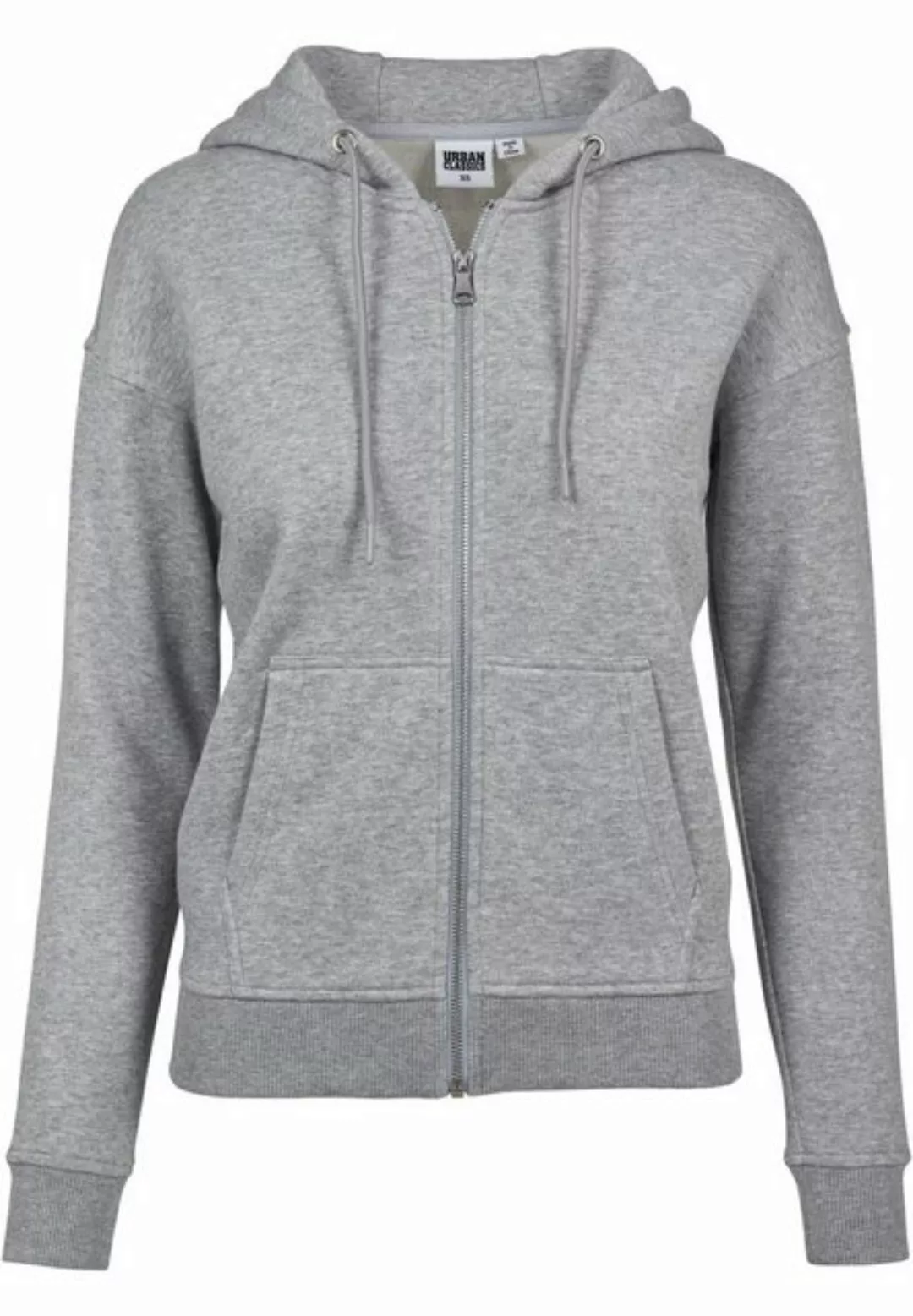 URBAN CLASSICS Kapuzenpullover TB1982 - Ladies Classic Zip Hoody grey XL günstig online kaufen