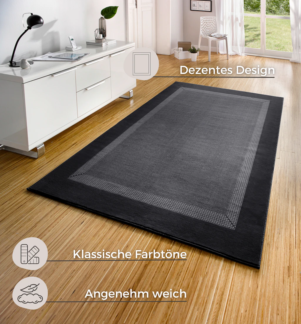 HANSE Home Teppich »Band«, rechteckig, Kurzflor, Weich, Wohnzimmer, Schlafz günstig online kaufen