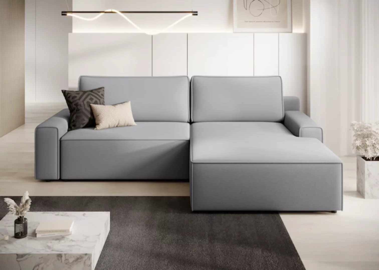 TRENDMANUFAKTUR Ecksofa »Challenge, Schlafsofa mit Bettkasten, Couch in L-F günstig online kaufen