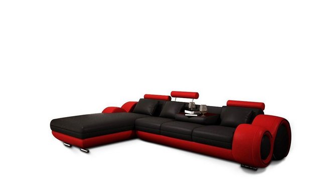 JVmoebel Ecksofa Ecksofa Sofa Couch Polster Wohnlandschaft Leder Eck Sofas günstig online kaufen