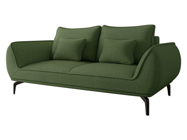 MIRJAN24 Sofa Cavo 2, 2-Sitzer, Schwarze Metallfüße, Kissen-Set günstig online kaufen