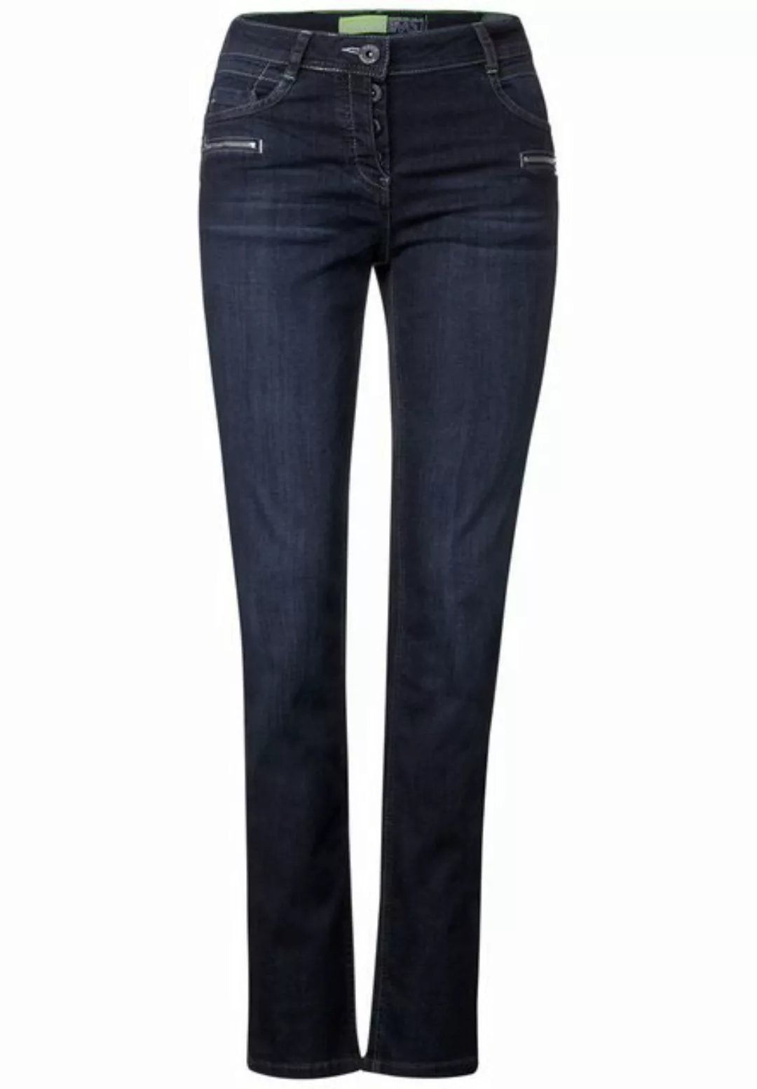 Cecil 5-Pocket-Jeans mit Zipperdetails günstig online kaufen