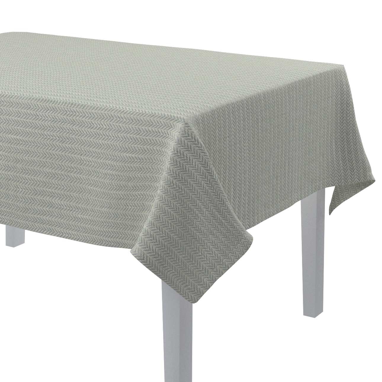 Rechteckige Tischdecke, silbern-grau, Imperia Premium (144-10) günstig online kaufen