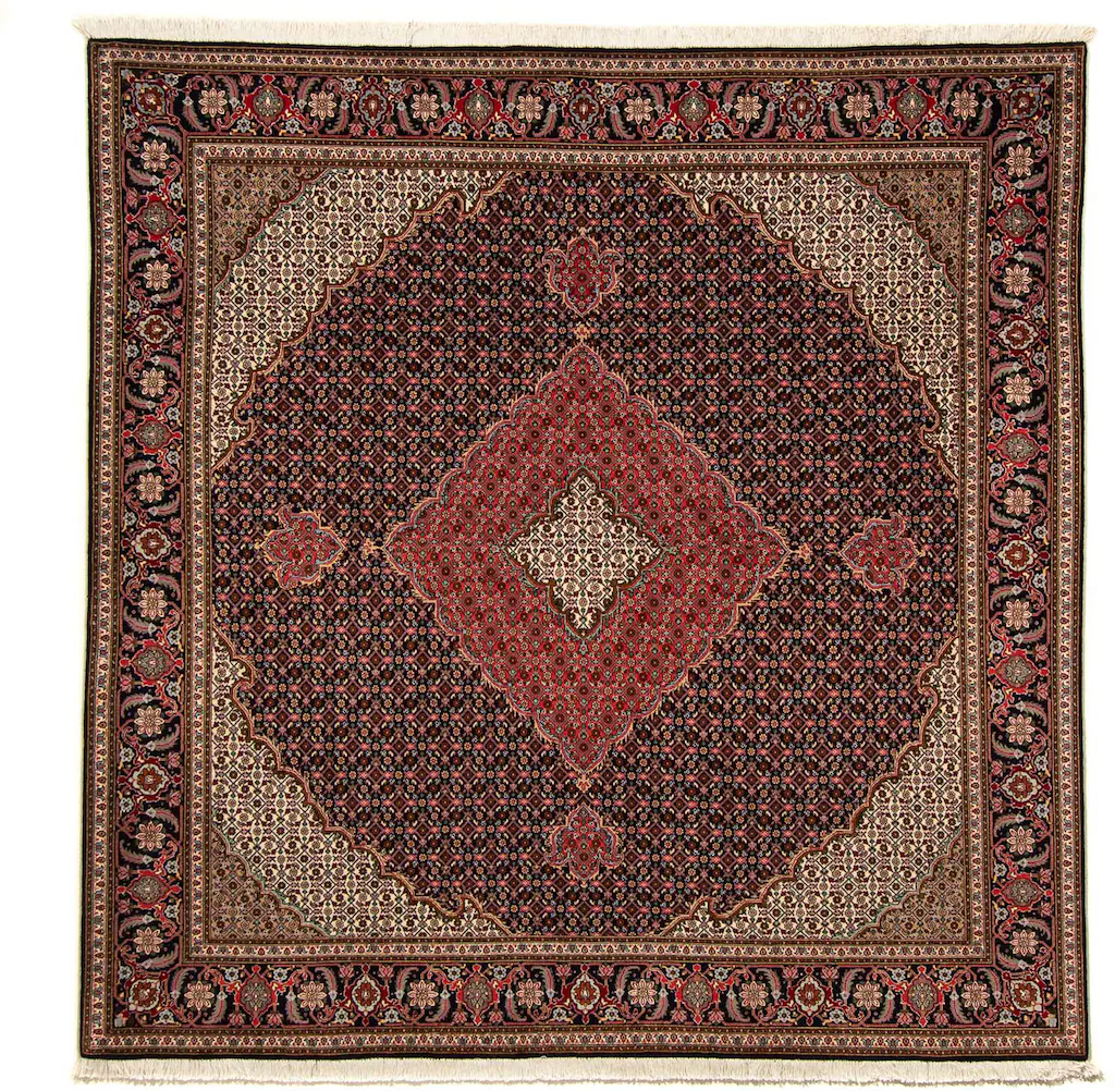 morgenland Orientteppich »Perser - Täbriz quadratisch - 203 x 202 cm - dunk günstig online kaufen