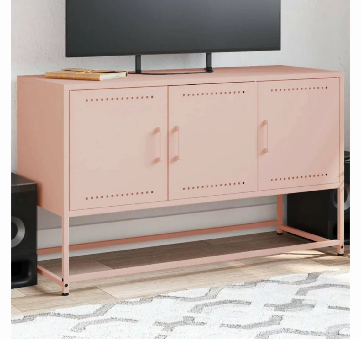 vidaXL Schrankmodule TV-Schrank Rosa 100,5x39x60,5 cm Stahl günstig online kaufen