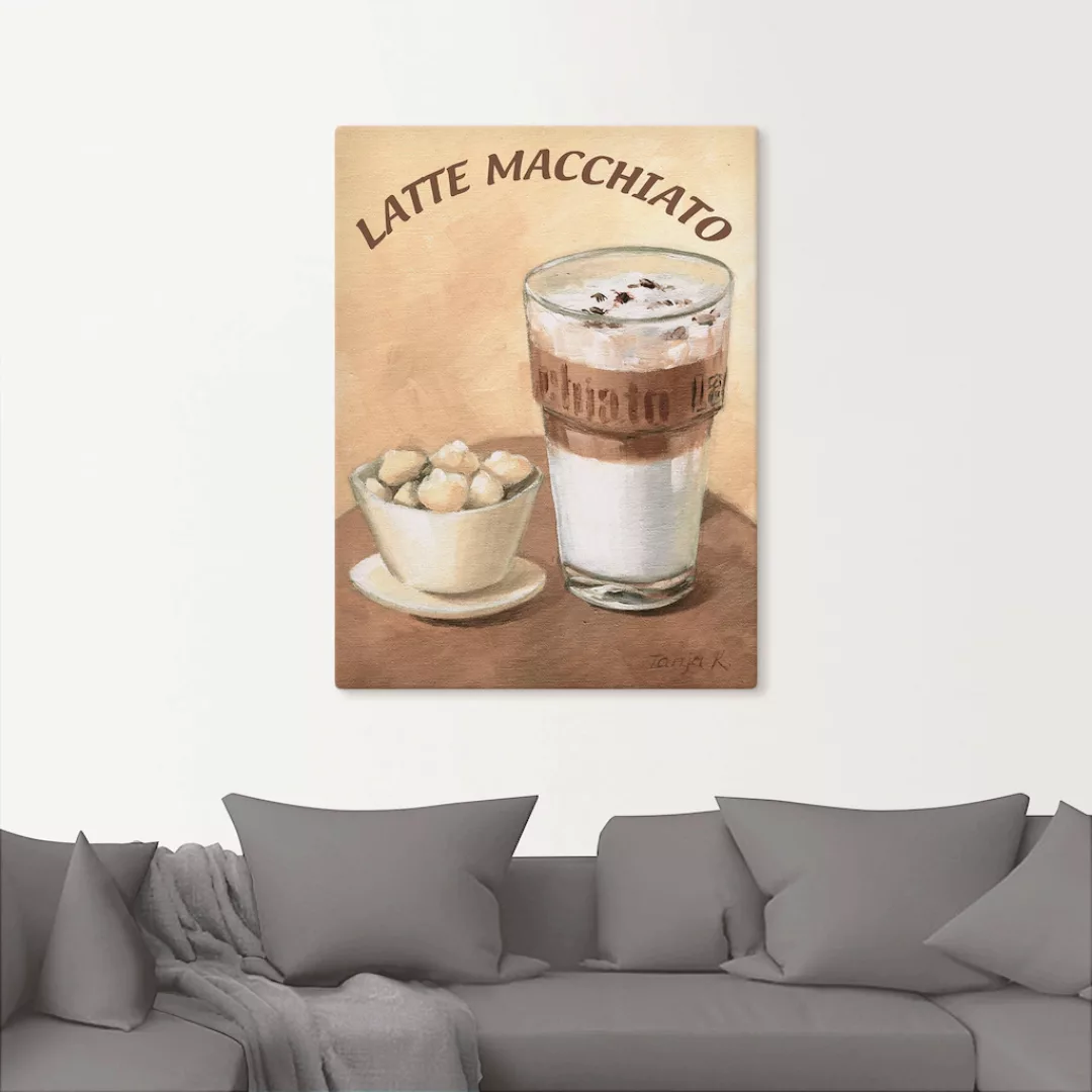 Artland Wandbild "Latte Macchiato", Getränke, (1 St.) günstig online kaufen