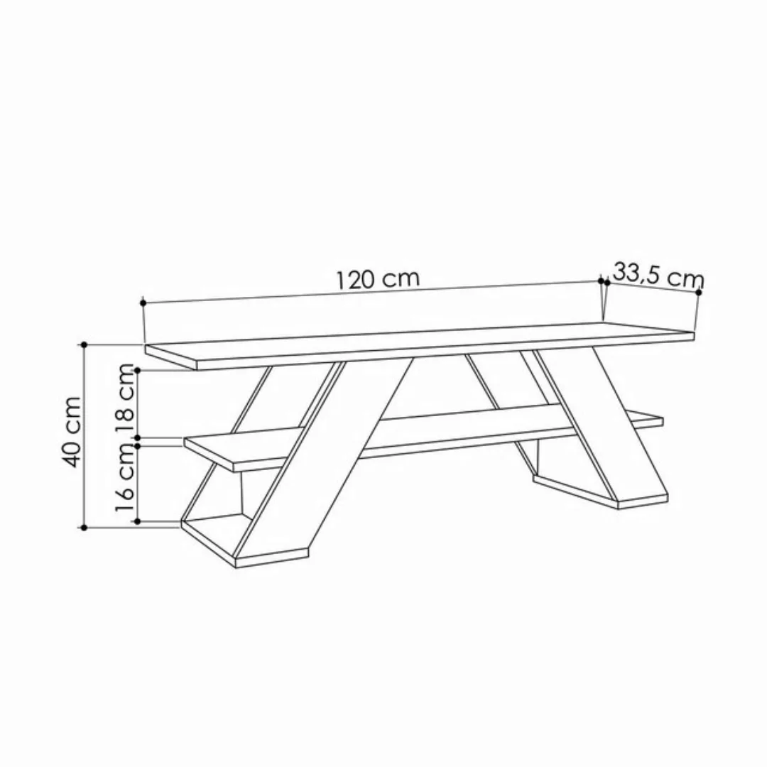 Decortie TV-Schrank Farfalla Moderner TV-Ständer, Multimedia-Center, TV-Möb günstig online kaufen