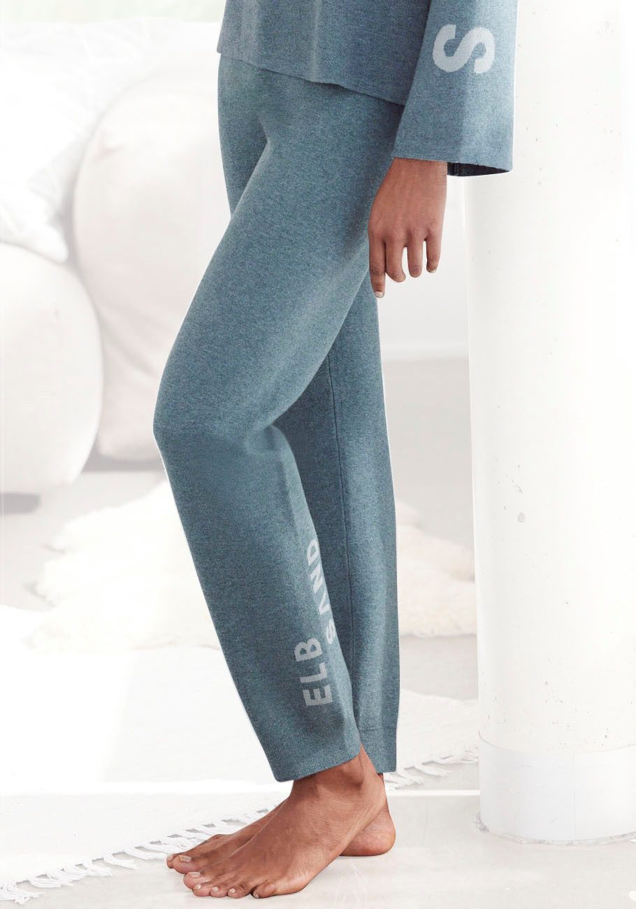 Elbsand Hoodie, Strickpullover mit eingestricktem Logo, Loungewear günstig online kaufen