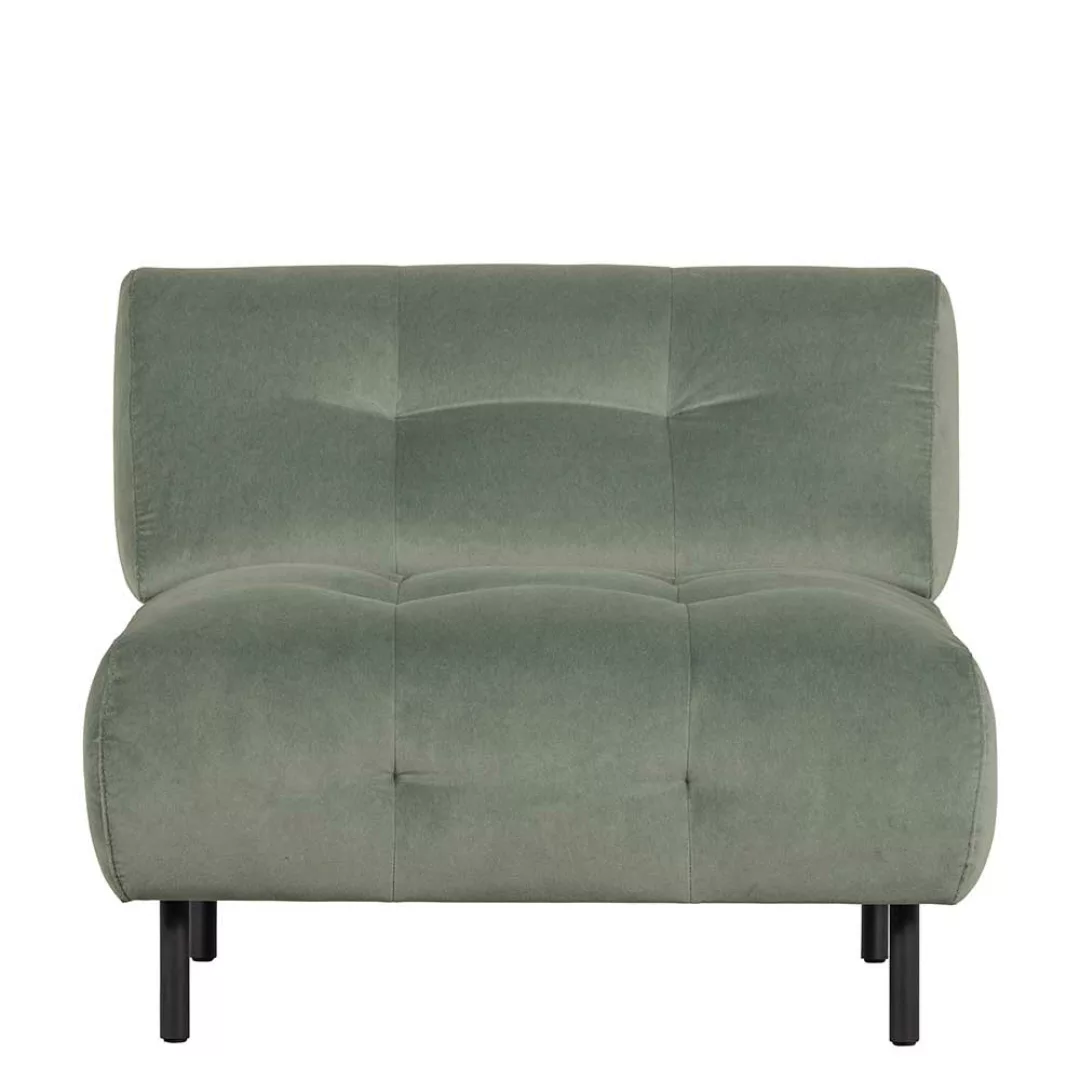 Wohnzimmer Sessel in Graugrün Vierfußgestell aus Metall günstig online kaufen