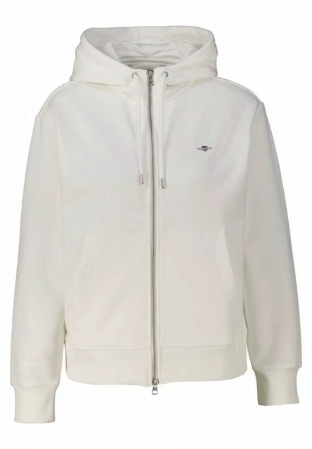 Gant Sweatjacke Damen Sweatjacke mit Kapuze SHIELD ZIP HOODIE (1-tlg) günstig online kaufen