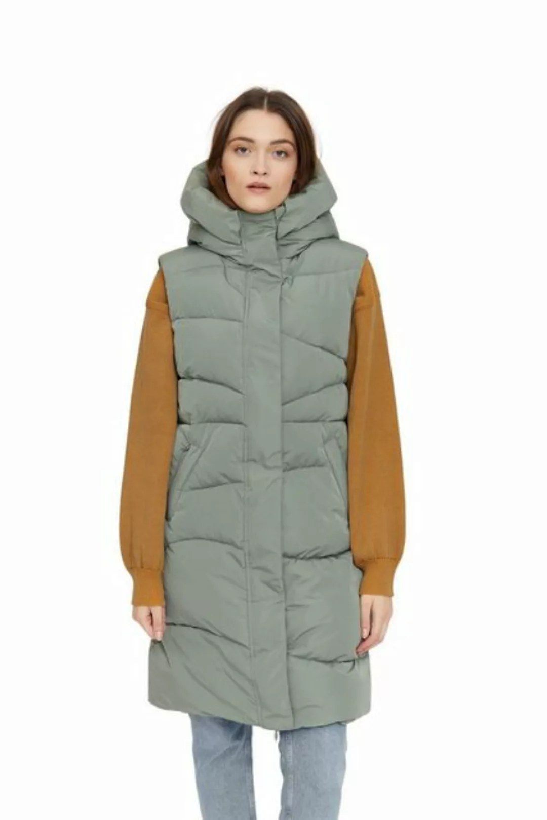 MAZINE Winterjacke WANDA VEST Grün Vegane Damen Winterweste günstig online kaufen