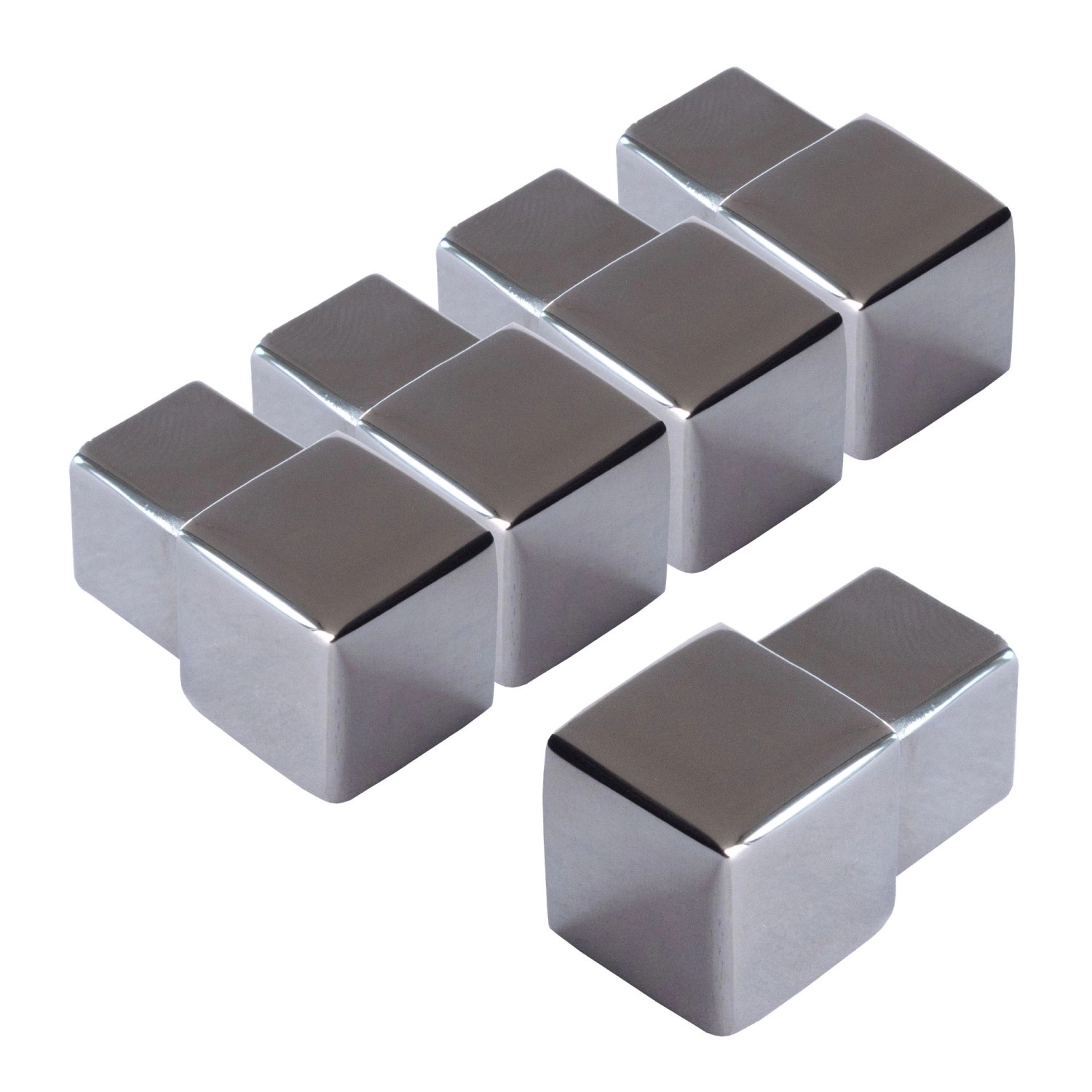 Dalsys Endstück Quadratprofil 5x 12,5mm Edelstahl Poliert Eckstücke günstig online kaufen