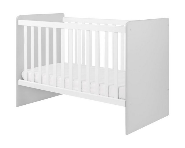 Kikkaboo Komplettbett Babybett Ayla 140 x 70 cm, Gitterstäbe abnehmbar, 3 E günstig online kaufen