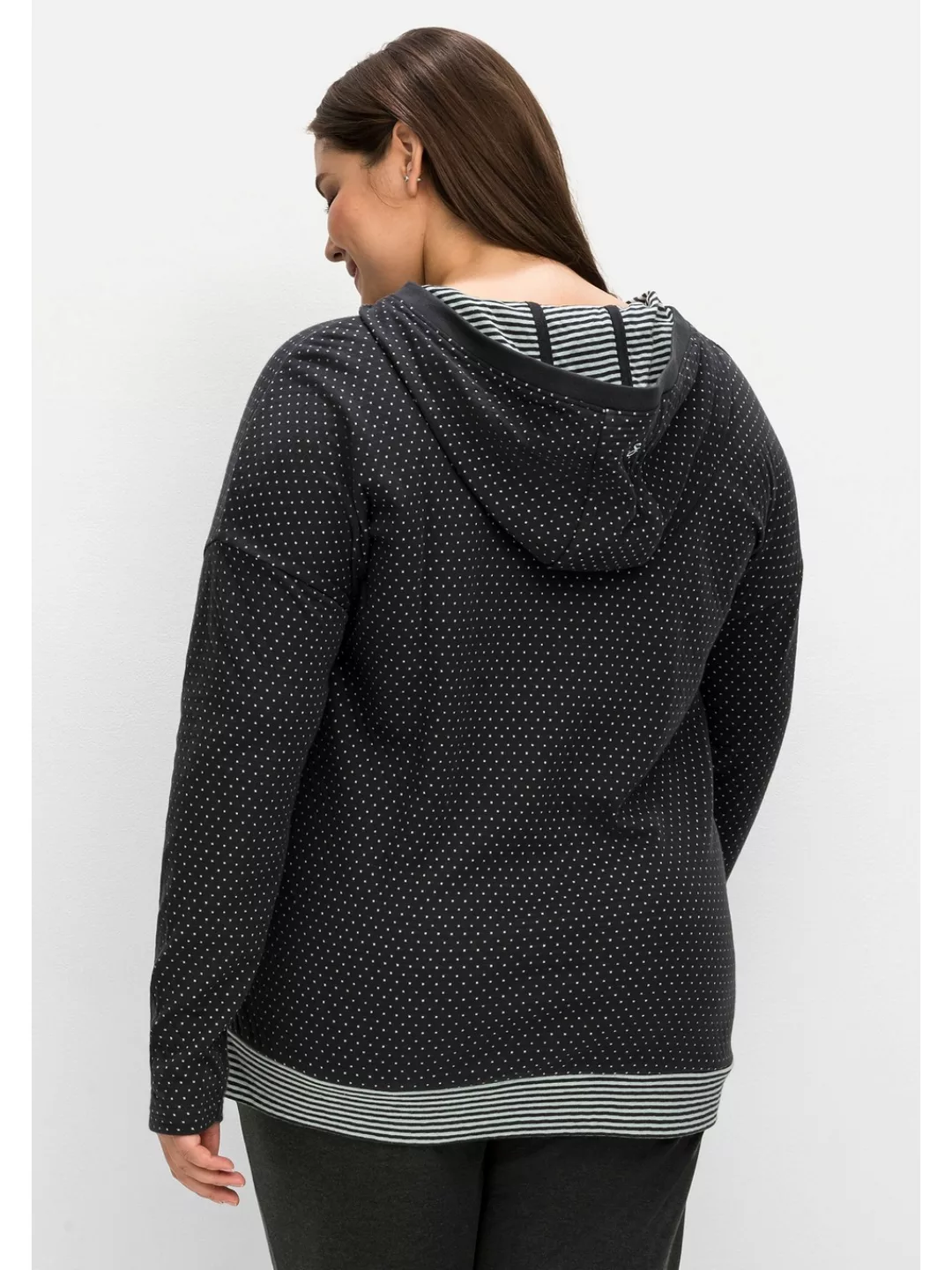 Sheego Sweatshirt "Große Größen", mit Kapuze, in Double-Face-Optik günstig online kaufen