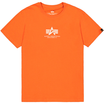 Alpha Industries  T-Shirts & Poloshirts Basic T-Shirt ML - boost orange günstig online kaufen