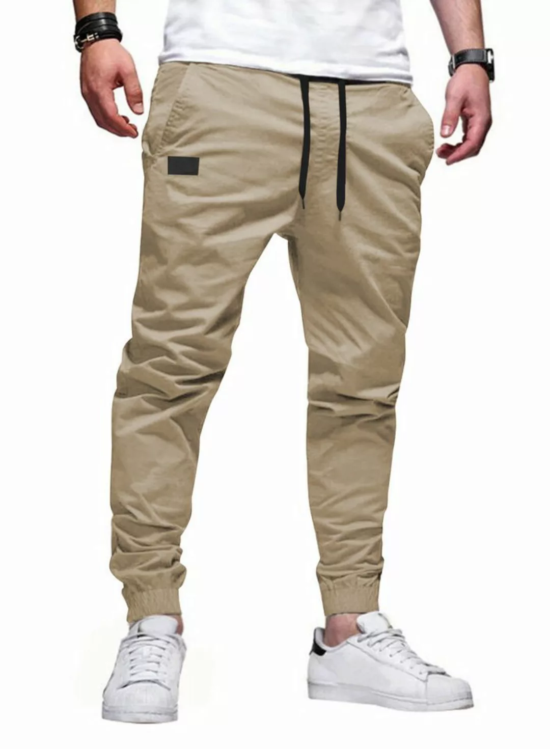 JMIERR Cargohose Chino Hose Herren Freizeithose Baumwolle Cargohose Herren günstig online kaufen