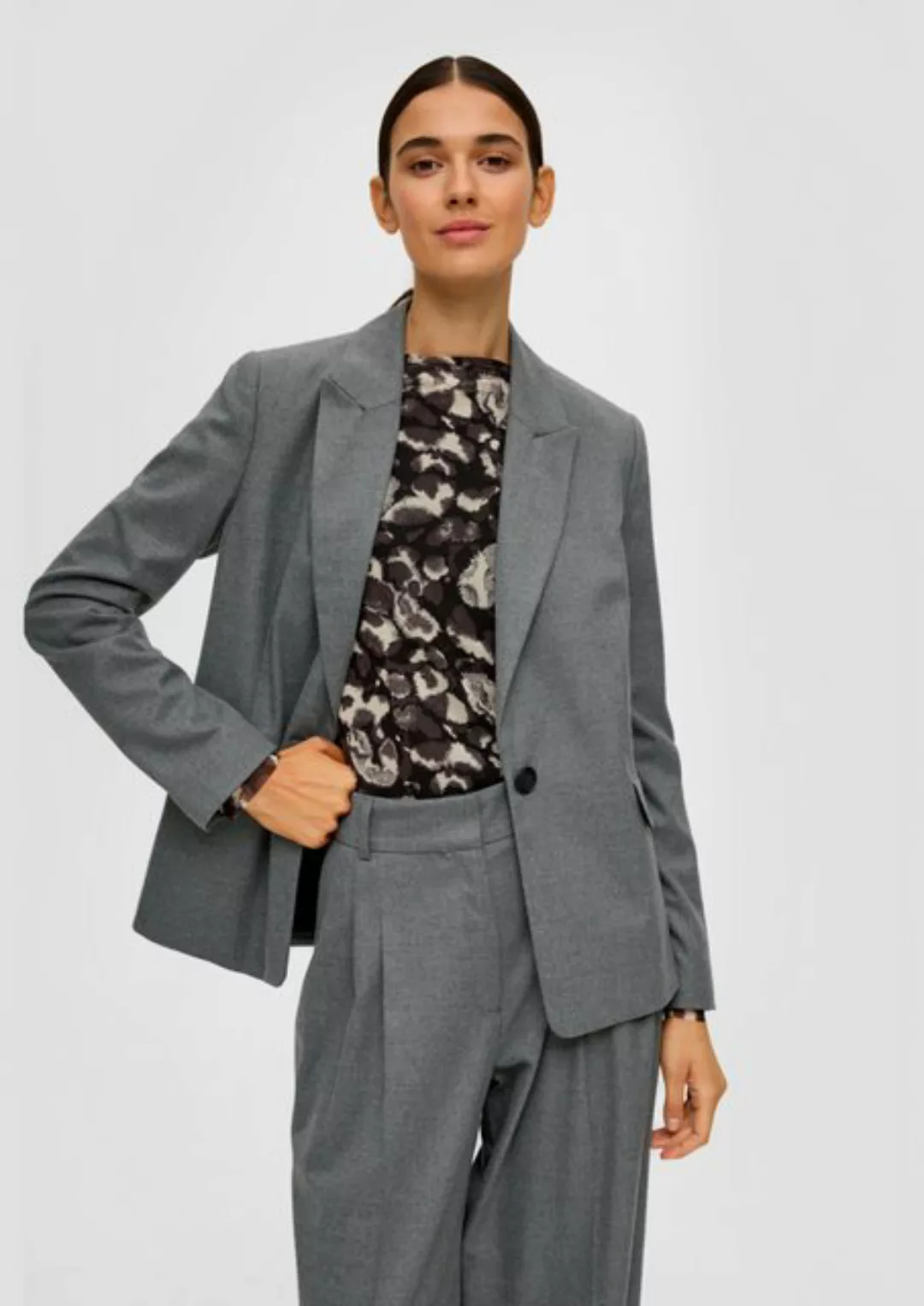 s.Oliver BLACK LABEL Jackenblazer Blazer aus Viskosestretch günstig online kaufen